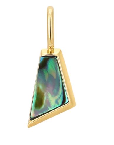 Ania Haie Silver and Yellow Gold Plated Abalone Charm