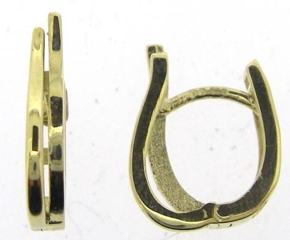 9ct Yellow Gold Twisted Hoop Earrings