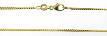 9ct Yellow Gold Foxtail Link Chain 18 Inch