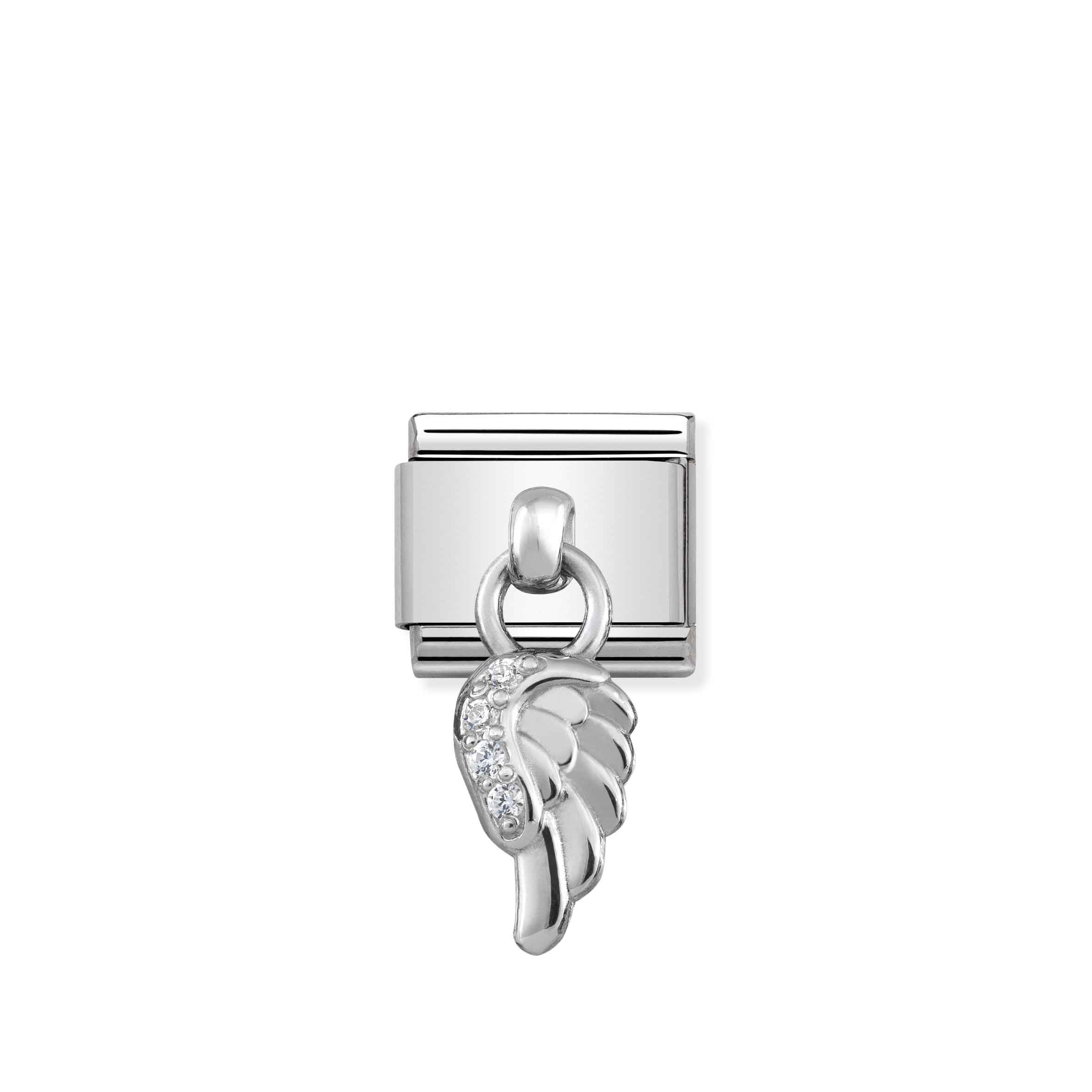 Nomination Composable Classic Sterling Silver & CZ Wing Charm
