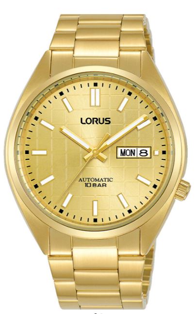 Lorus Mens Automatic Champagne 40 mm watch Bracelet