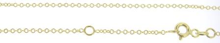 9ct Yellow Gold Adjustable Trace Chain