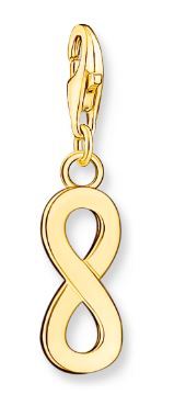 Thomas Sabo Sterling Silver Yellow Gold Plated Infinity Charm