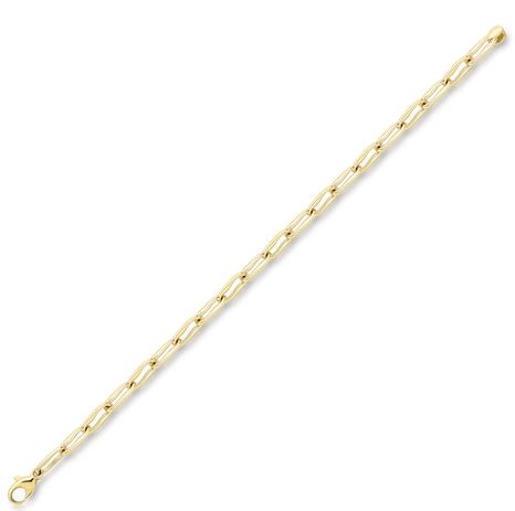 9ct Yellow Gold Open Oval Link Bracelet