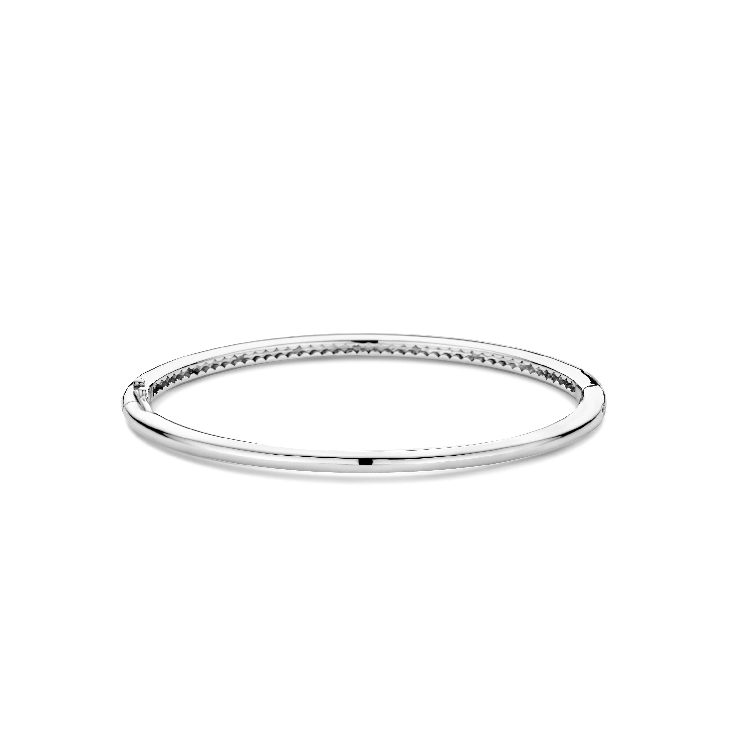 Ti Sento Sterling Silver Cubic Zirconia Bangle