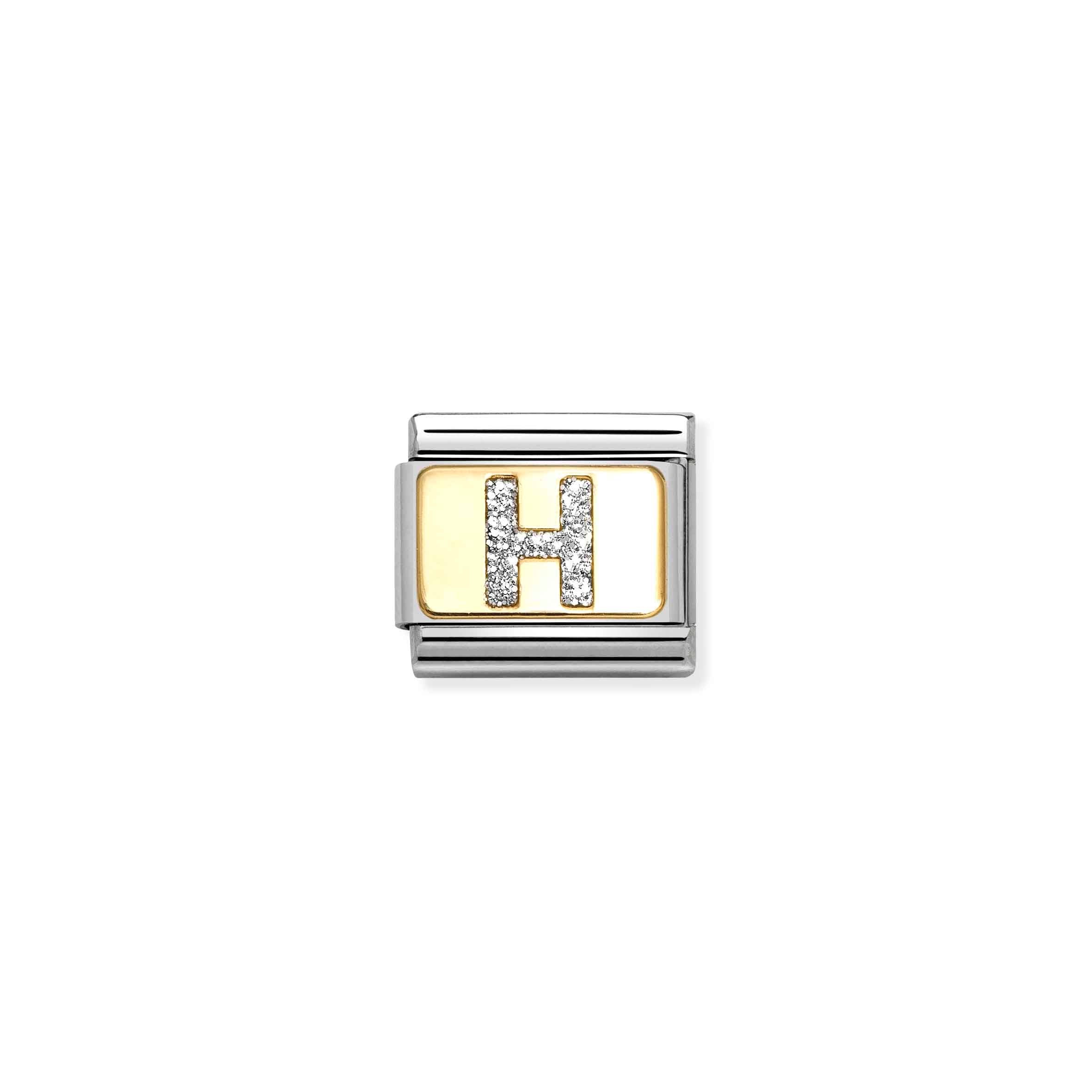 Nomination Composable Classic Glitter Letter 'H' Charm