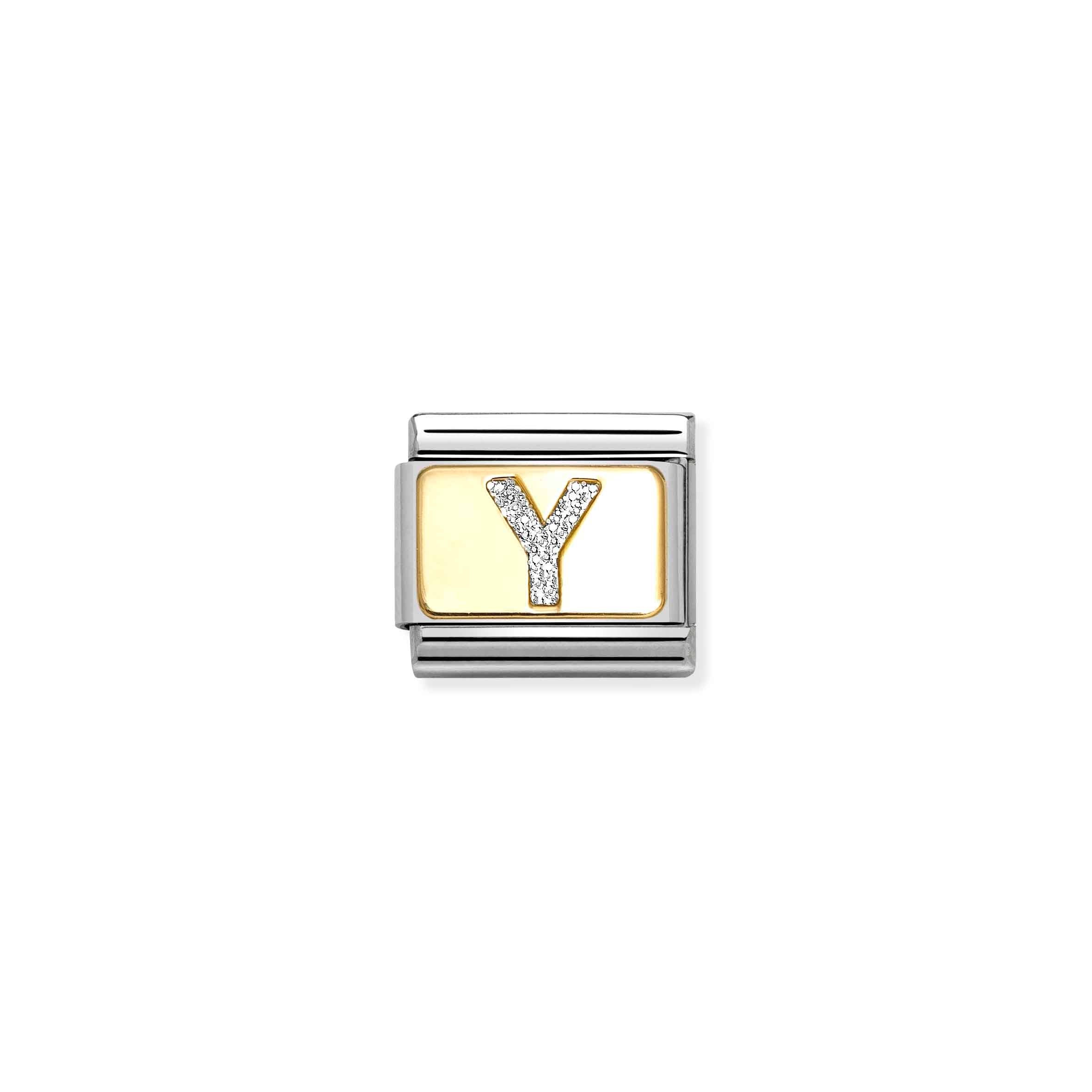 Nomination Composable Classic Glitter Letter Y Charm