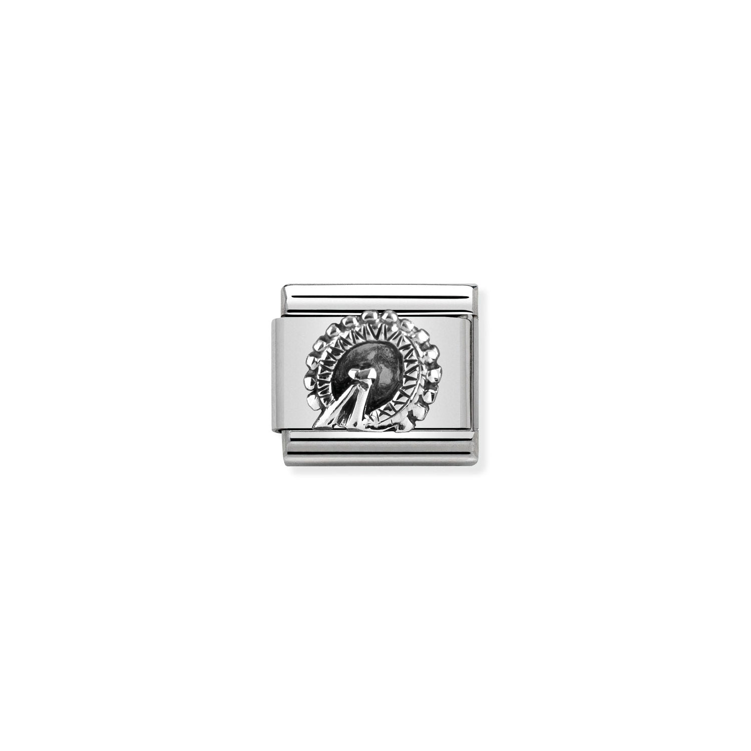 Nomination Composable Classic London Eye Charm in Stainless Steel & Sterling Silver