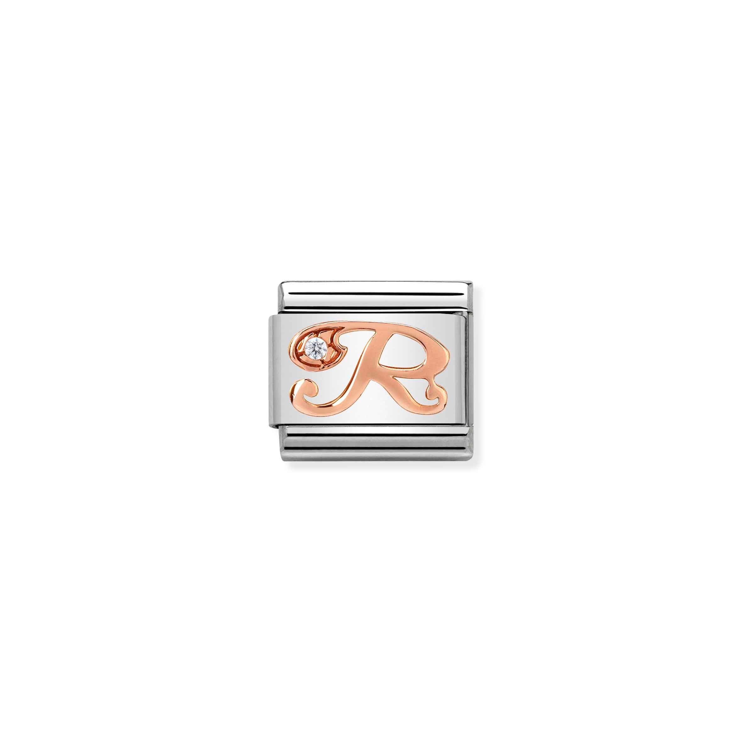 Nomination Composable Classic Rose Gold 'R' Letter Charm