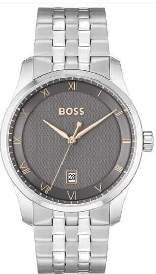 BOSS Mens Principle Grey 41mm Watch