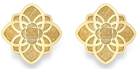 9ct Yellow Gold Open Circle Stud Earrings