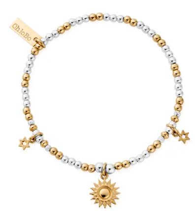 Silver and Yellow Gold Plated Everyday Skies Bracelet