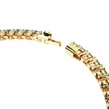 Swarovski Matrix Tennis Bracelet - Gold-Tone-Plated - M - White