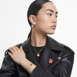 Swarovski Matrix Tennis Bracelet - Gold-Tone-Plated - M - White