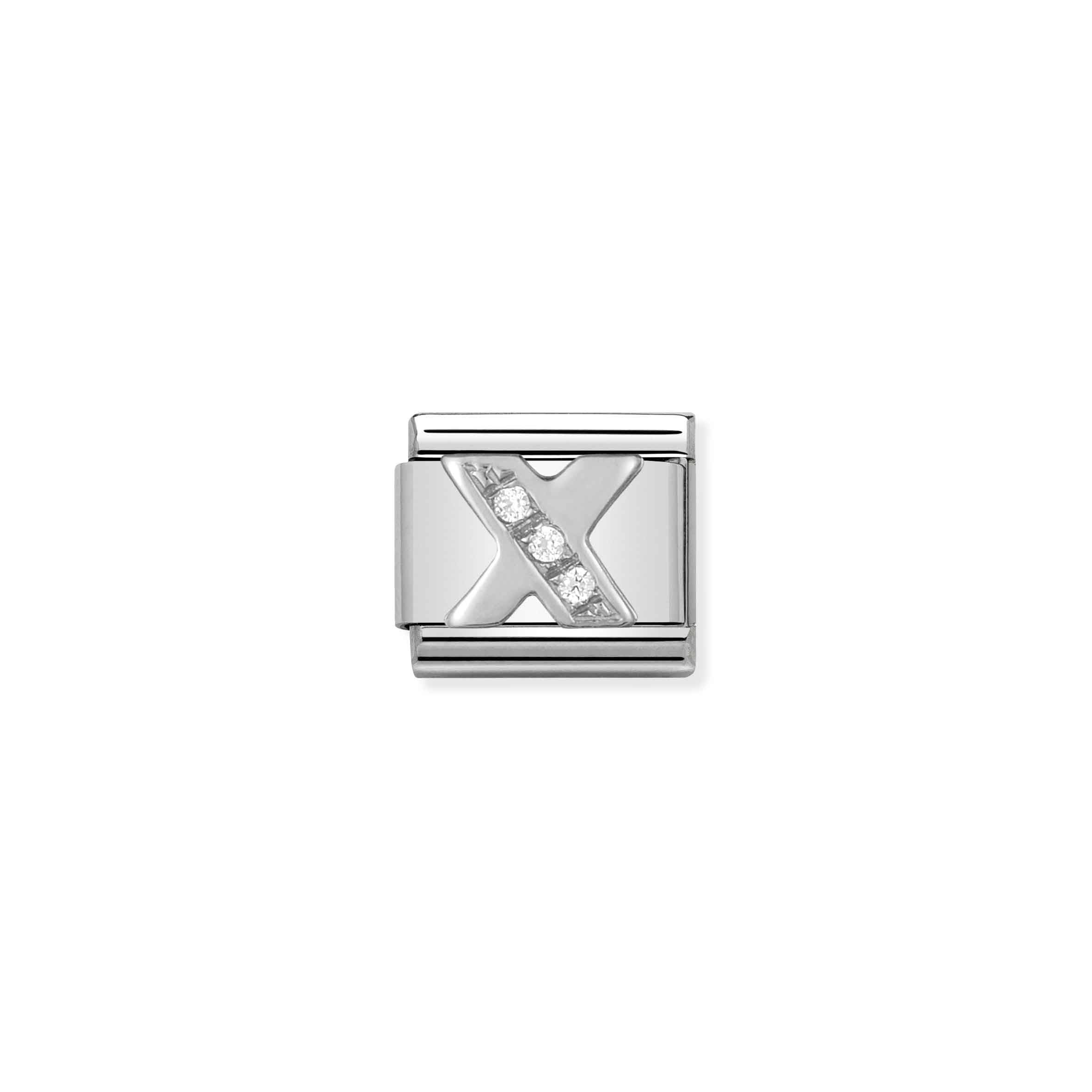 Nomination Composable Classic 'X' Alphabeth Charm