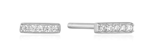 SS CZ Glam Bar Stud Ergs
