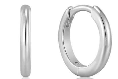 Ania Haie Sterling Silver Hoop Earrings 12mm
