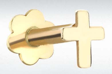 9ct Yellow Gold Multicolour CZ Single Stud Earring