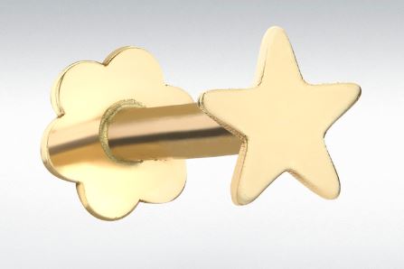 9ct Yellow Gold Cubic Zirconia Clover Earring