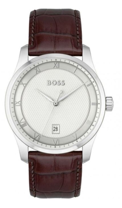 BOSS Mens Principle Silver 41mm Watch