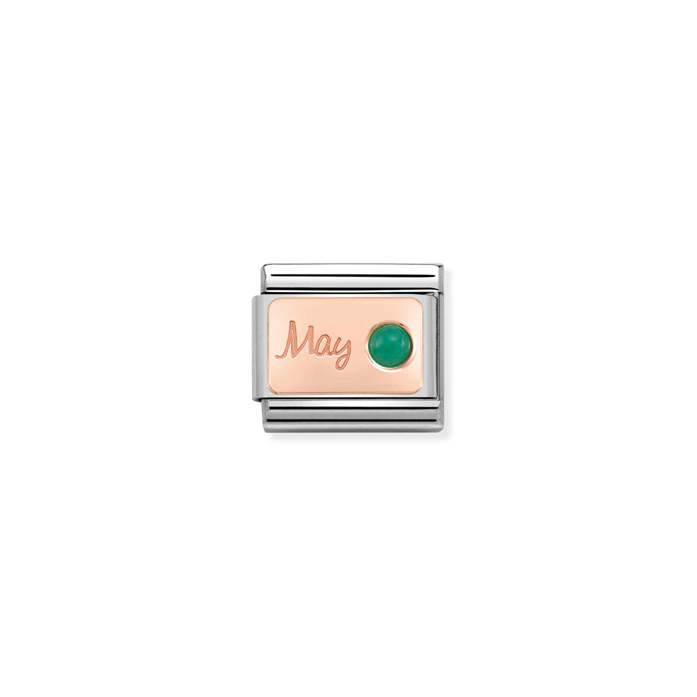 Nomination Composable Classic May Emerald Birthstone Link