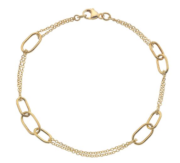 9ct Yellow Gold Fancy Link Bracelet