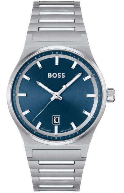 BOSS Mens Candor Blue 41mm Watch