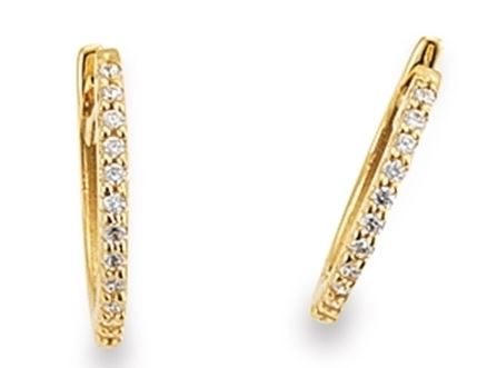 9ct Yellow Gold Oval Twisted Hoop Earrings