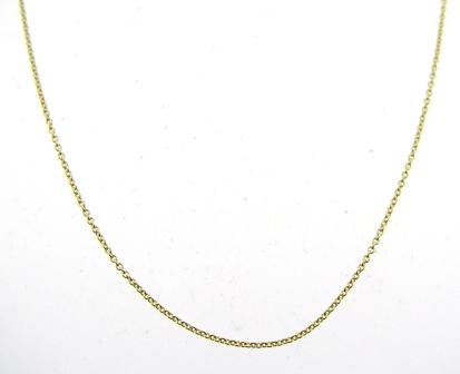 14ct Yellow Gold Fine Cable Chain 45cm