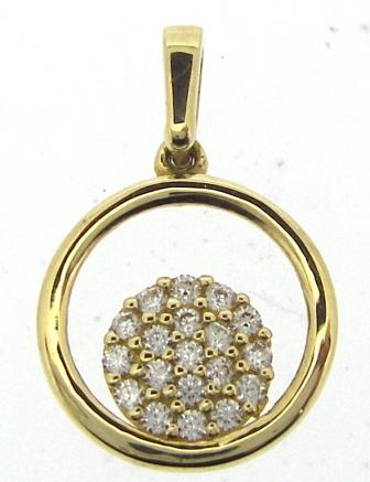 14Y CZ Circle Pndt