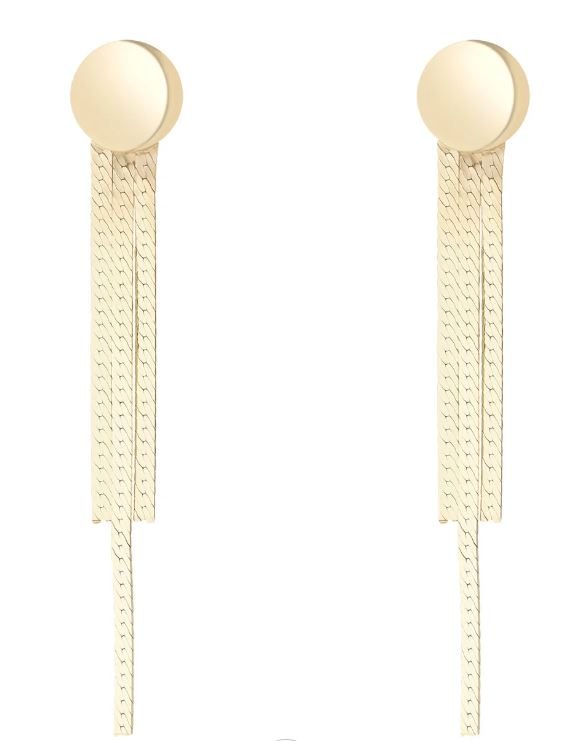 9ct Yellow Gold Pear Shape CZ Drop Earrings