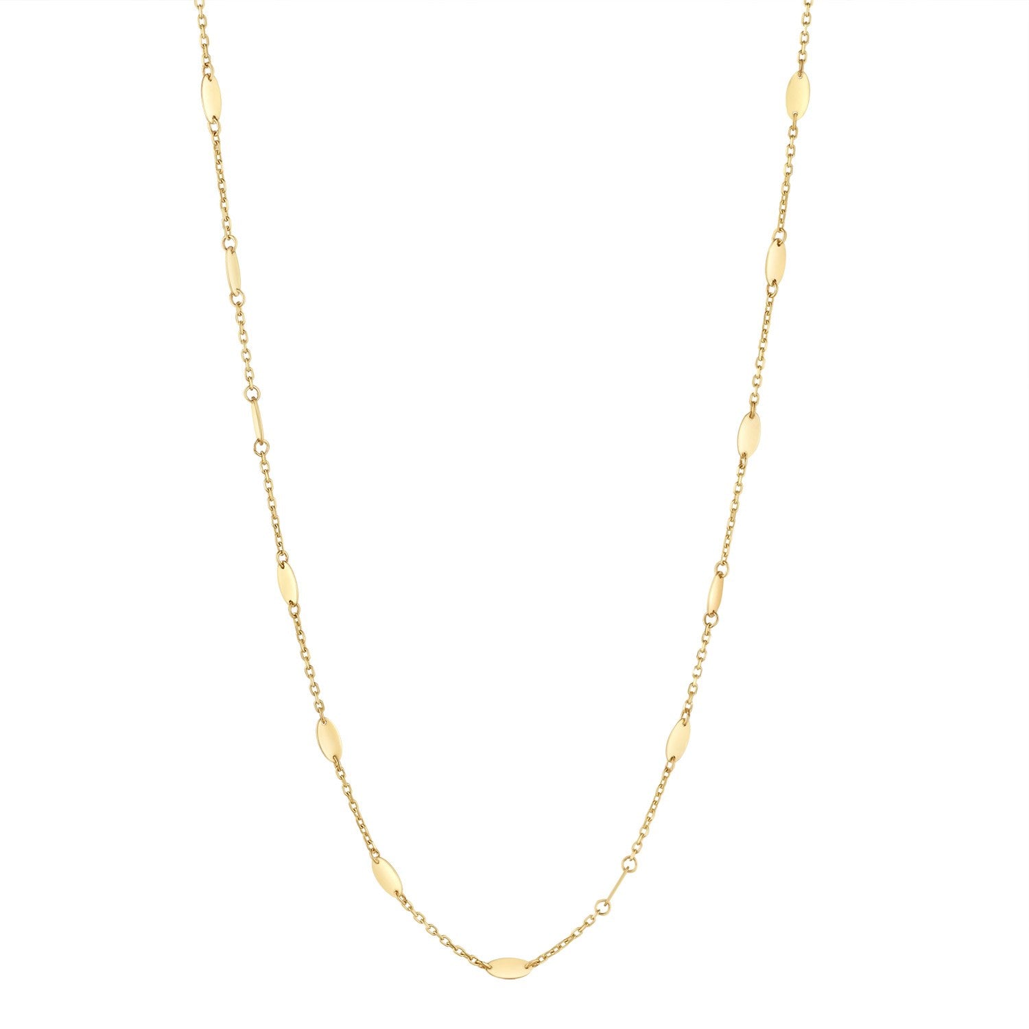 9ct Yellow Gold Multi-Oval Disc Chain