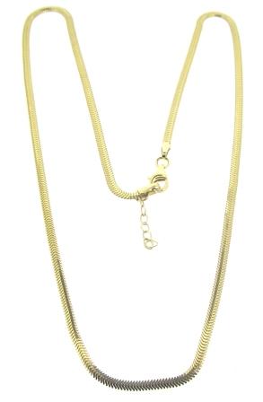 Elegant 10ct Yellow Gold Snake Chain Necklace