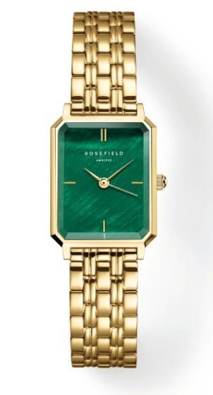 Rosefield Ladies Octagon XS Emerald Green 19.5mm watch