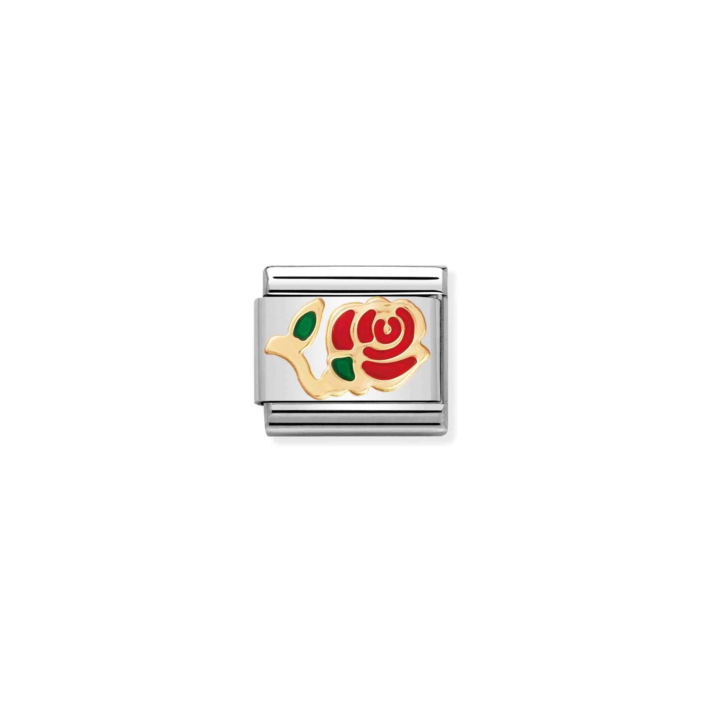 Nomination Composable Classic Nature Red Rose Charm