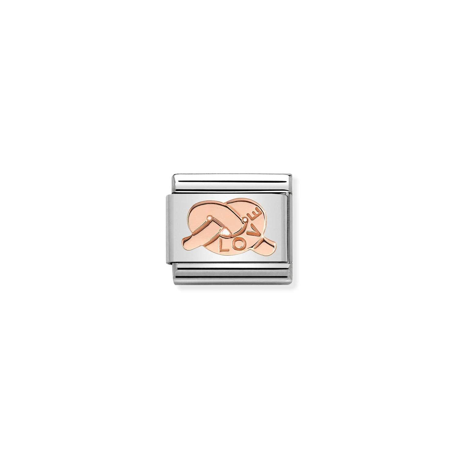 Nomination Composable Rose Gold Knot Of Love Link
