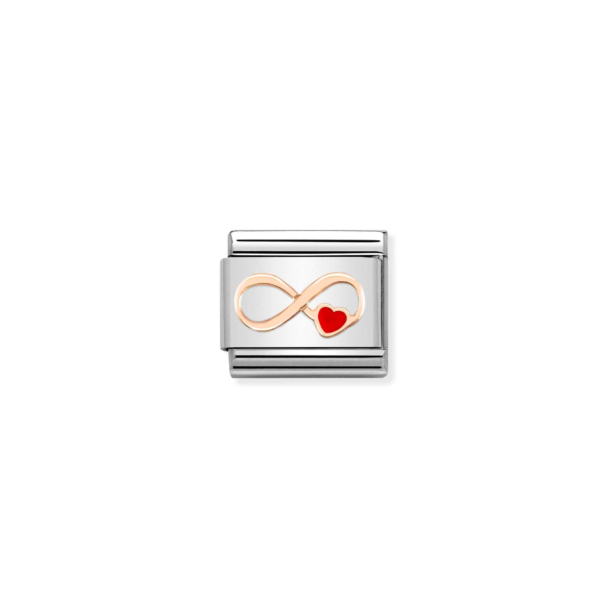 Nomination Composable Classic Symbols Infinity Red Heart Link