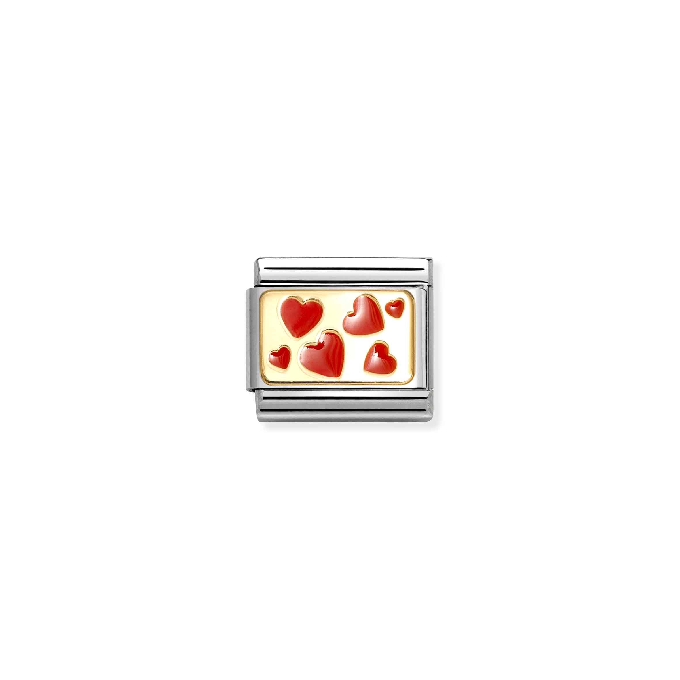 Nomination Composable Classic Hearts Plate Charm