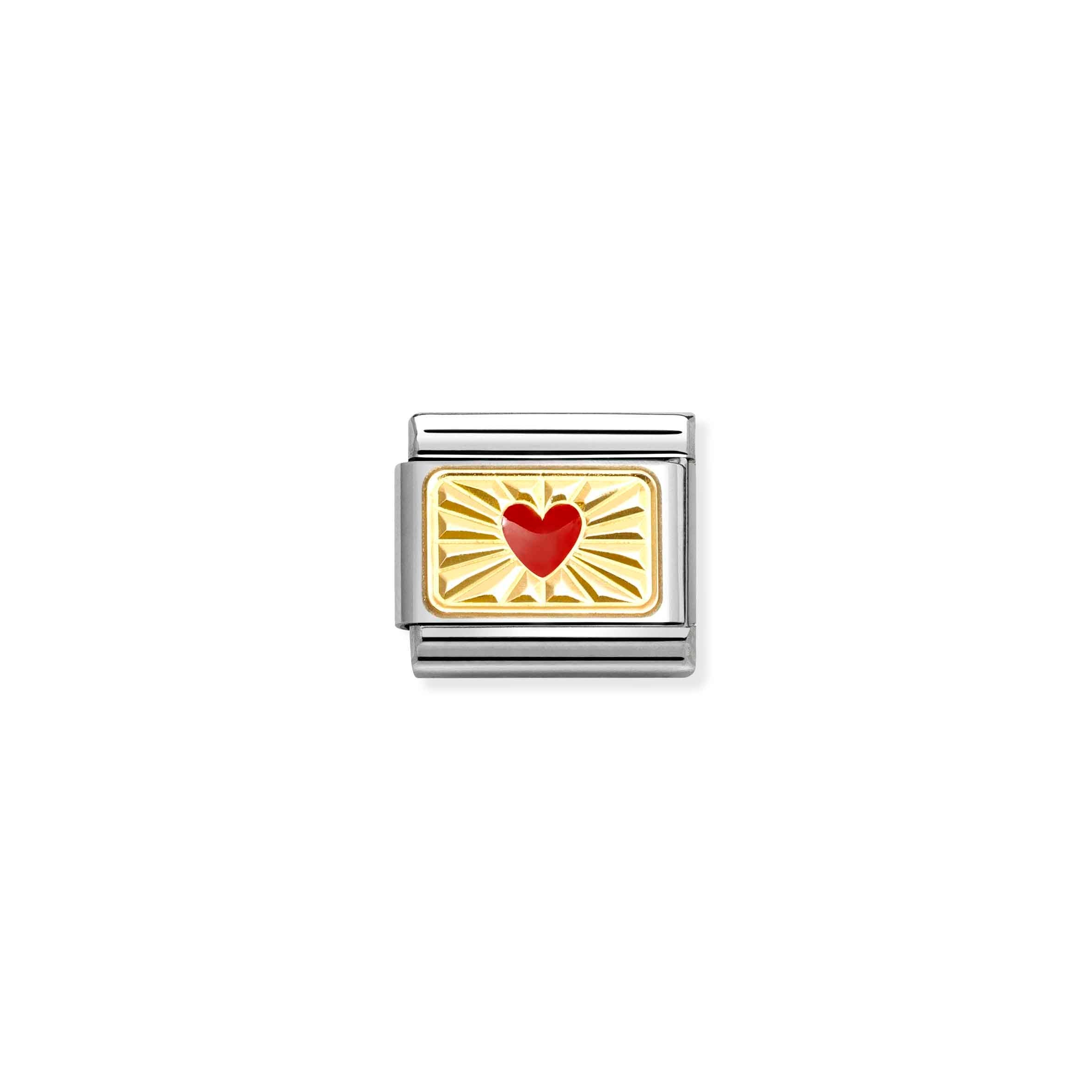 Nomination Composable Classic Diamond Red Heart Charm
