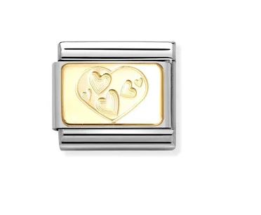Nomination Composable Classic Multi-Hearted Heart Link