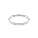 Swarovski Sublima Bangle - Rhodium Plated - White Crystals - M Bracelet