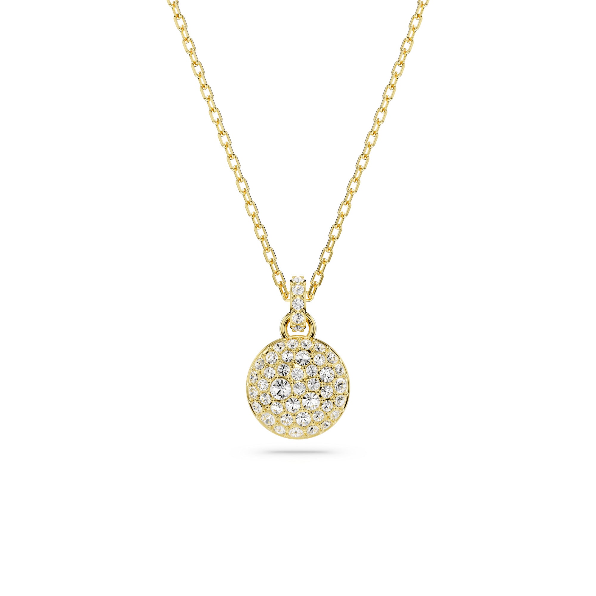 Swarovski Sublima Pendant - Gold Tone-Plated - White Crystals