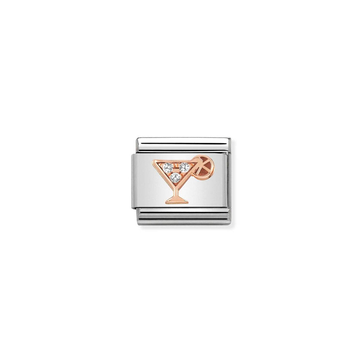Nomination Cubic Zirconia Cocktail - Stainless Steel / Rose Gold/Cubic Zirconia