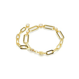 Swarovski Constella Bracelet - Gold Tone-Plated - M - White Crystals