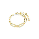 Swarovski Constella Bracelet - Gold Tone-Plated - M - White Crystals