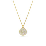 Swarovski Sublima Double Chain Pendant - Gold Tone-Plated - White Crystals