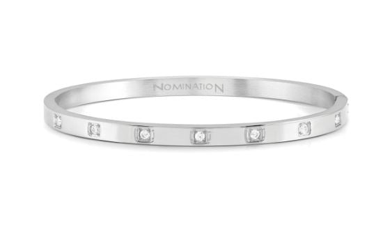Nomination Pretty Bangles Large Square Cubic Zirconia Bangle