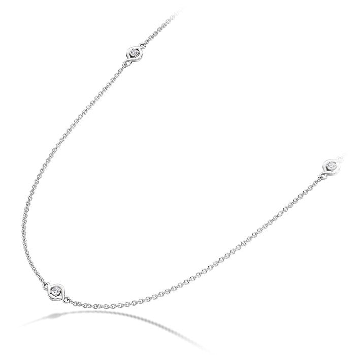 Hearts On Fire 18ct Yellow Gold 0.22ct Optima 3 Station Necklace