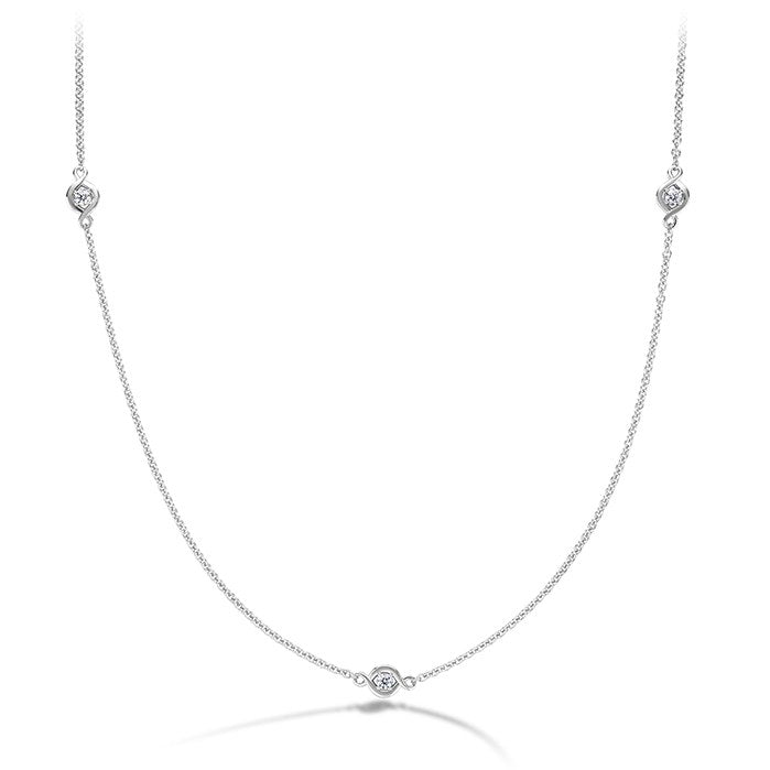 Hearts On Fire 18ct Yellow Gold 0.22ct Optima 3 Station Necklace