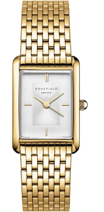 Rosefield Heirloom Gold Quartz Watch 23.5x30.6mm White Dial with Yellow Gold Plated Bracelet